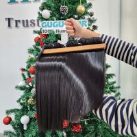 Weft Hair Bundles Raw Human Hair Extensions 100 GUGUHAIR 3