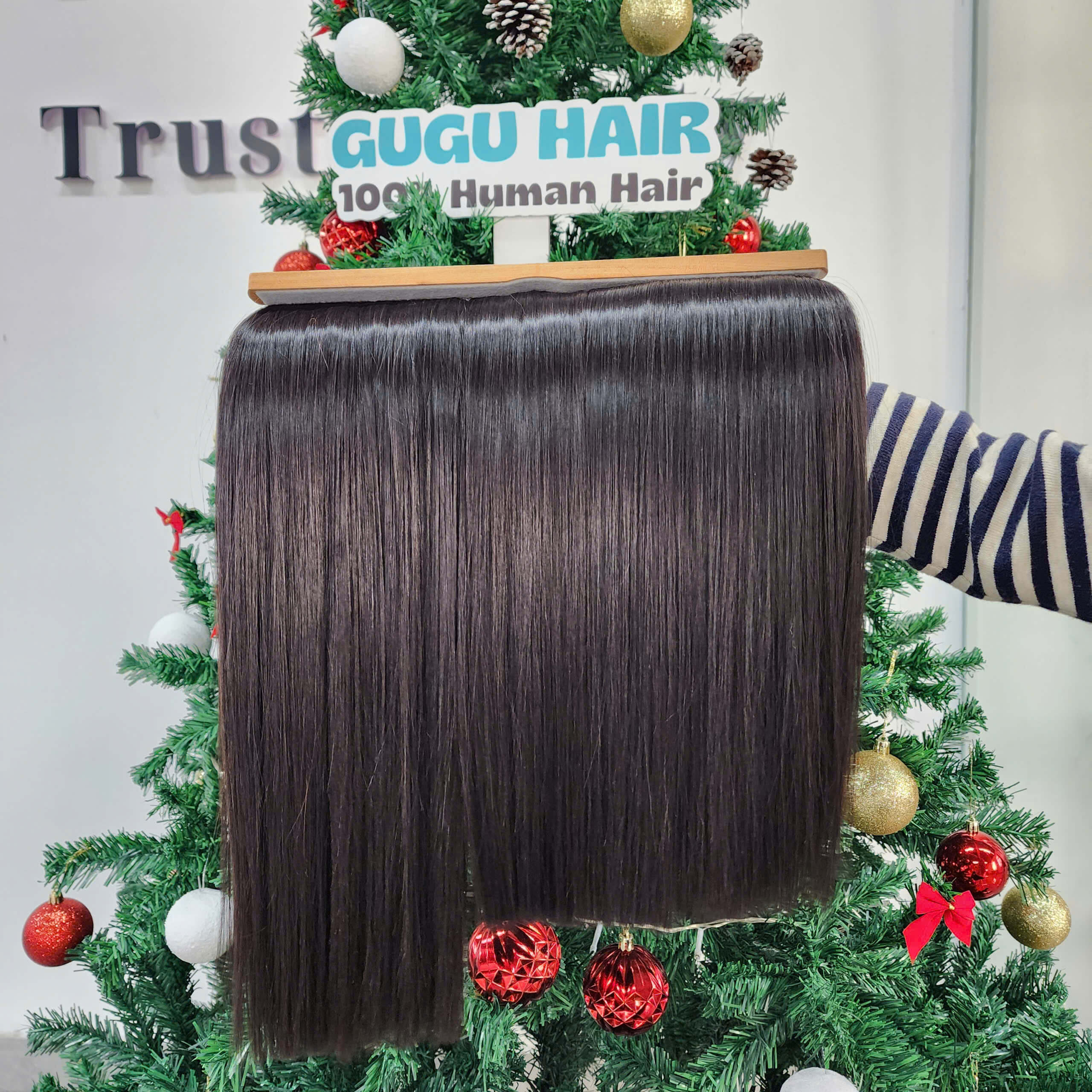 Weft Hair Bundles Raw Human Hair Extensions 100 GUGUHAIR 4