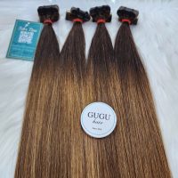 Tape - In Brown Ombre Bone Straight Raw Vietnamese Hair Extension