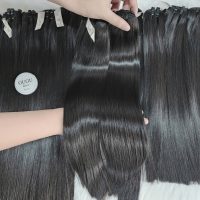 bone straight human hair bundles 3