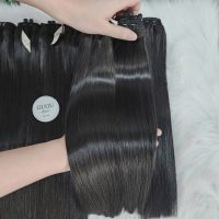 bone straight human hair bundles 4