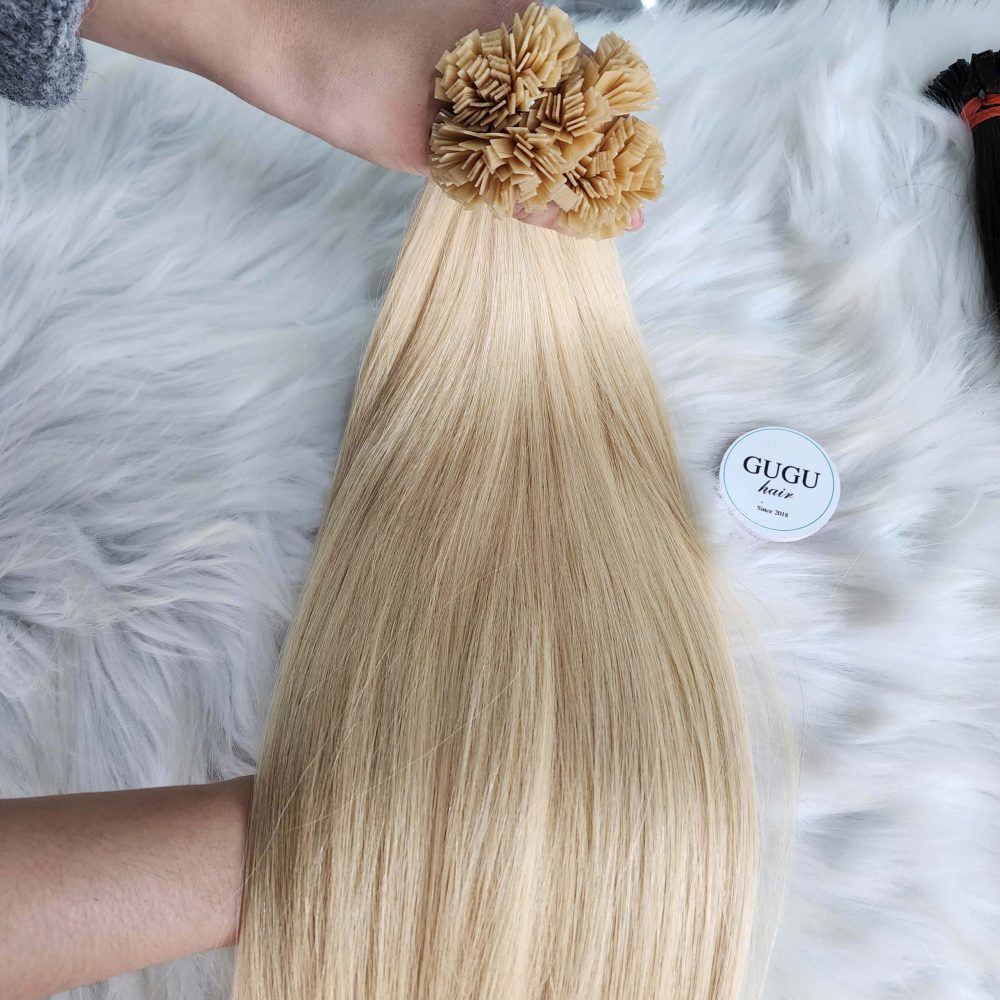 GUGU HAIR – Vietnamese Bone Straight Hair Wig – 100% Raw Human Hair 98 brown flat tip extensionsbrown