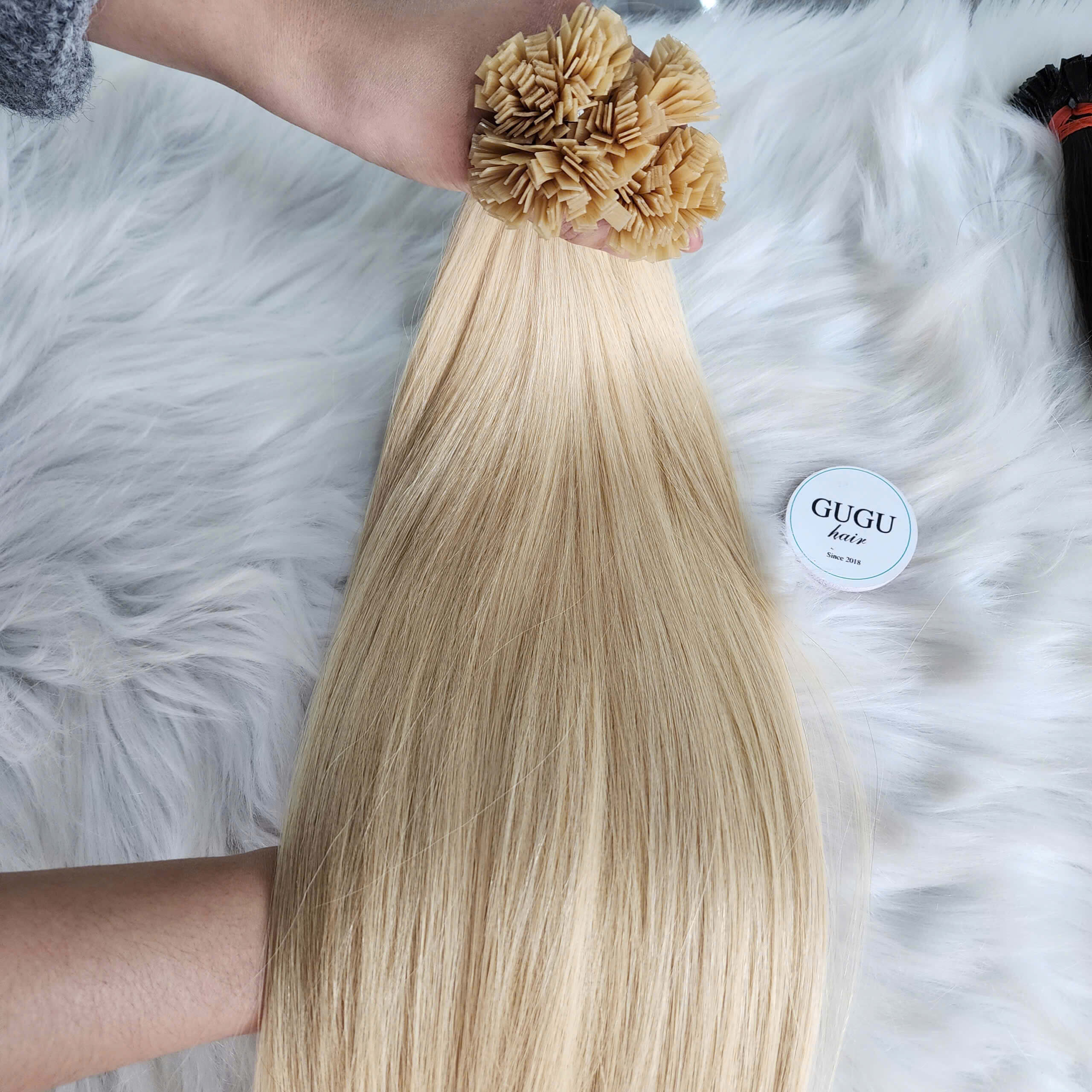 brown flat tip extensionsbrown