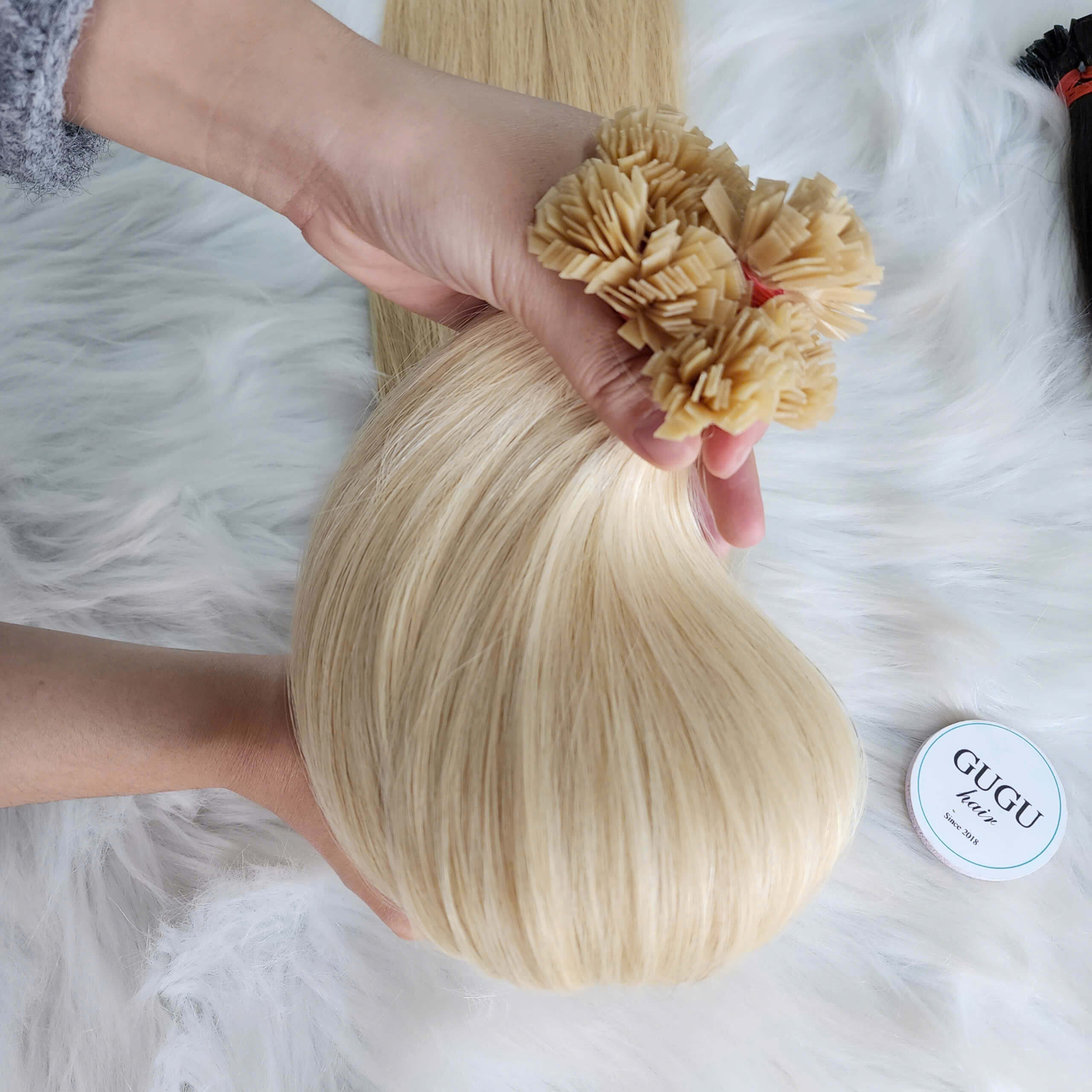 brown flat tip extensions