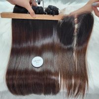 Premium Weft Hair Ombre HD Closure