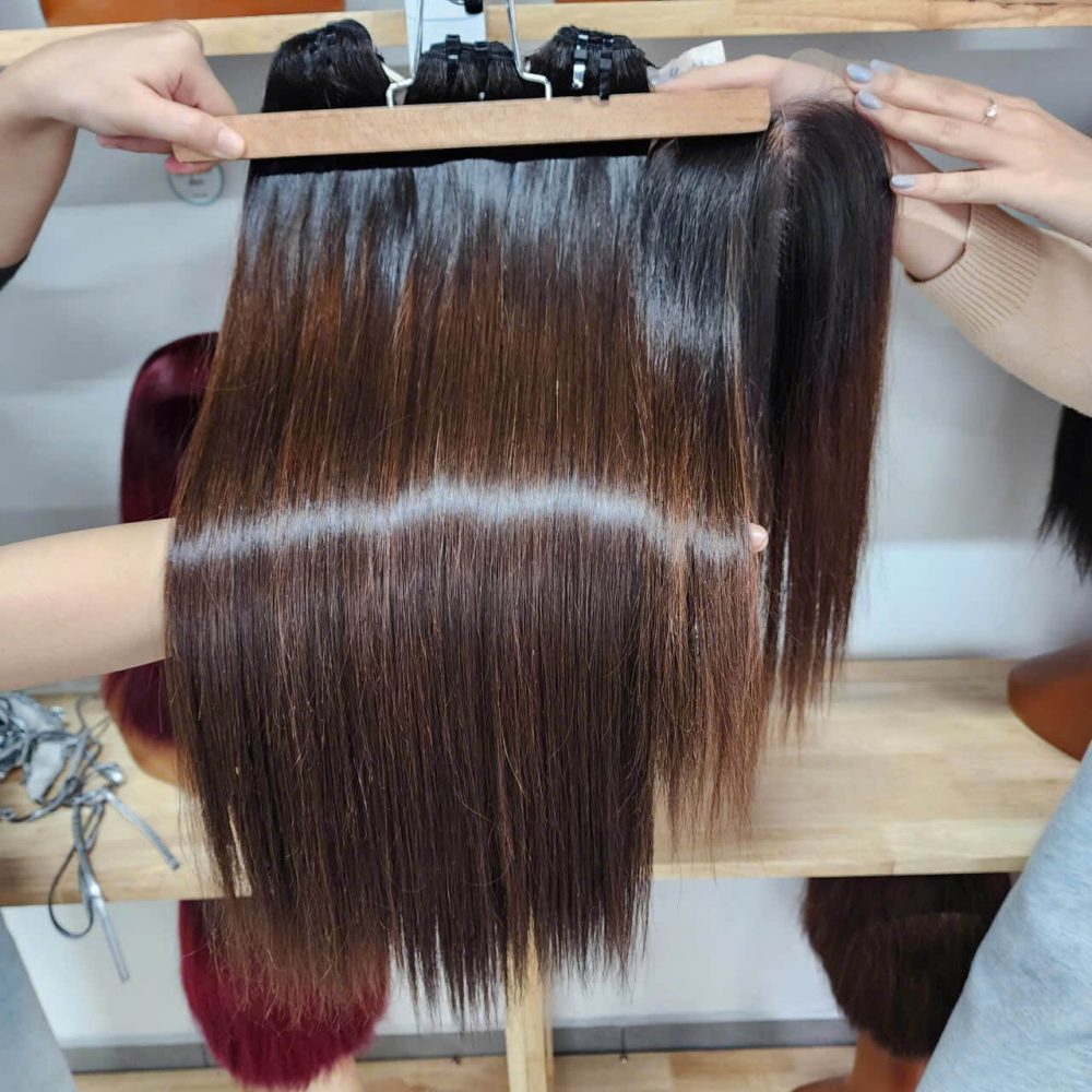 Premium Weft Hair Ombre HD Closure