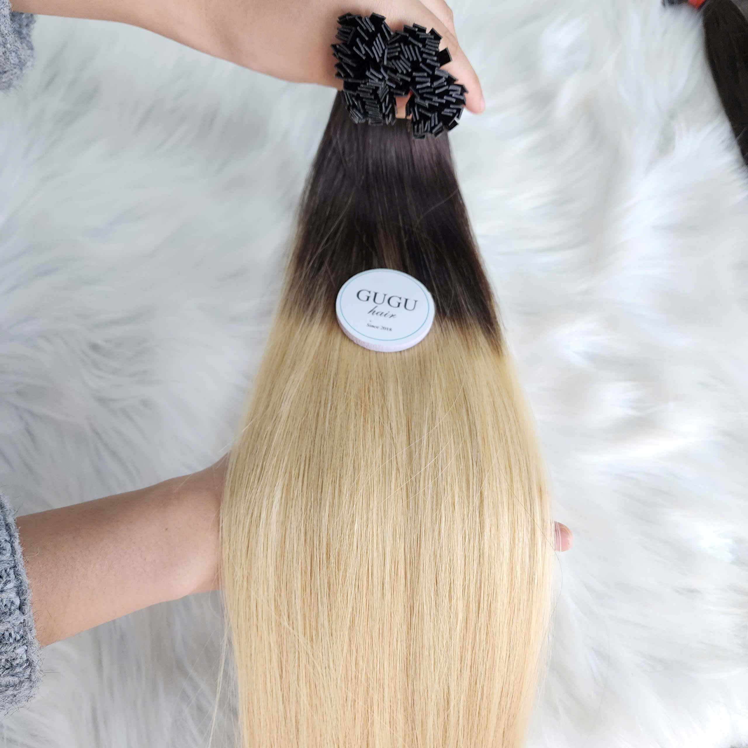 Chocolate Brown to Light Blonde Ombre