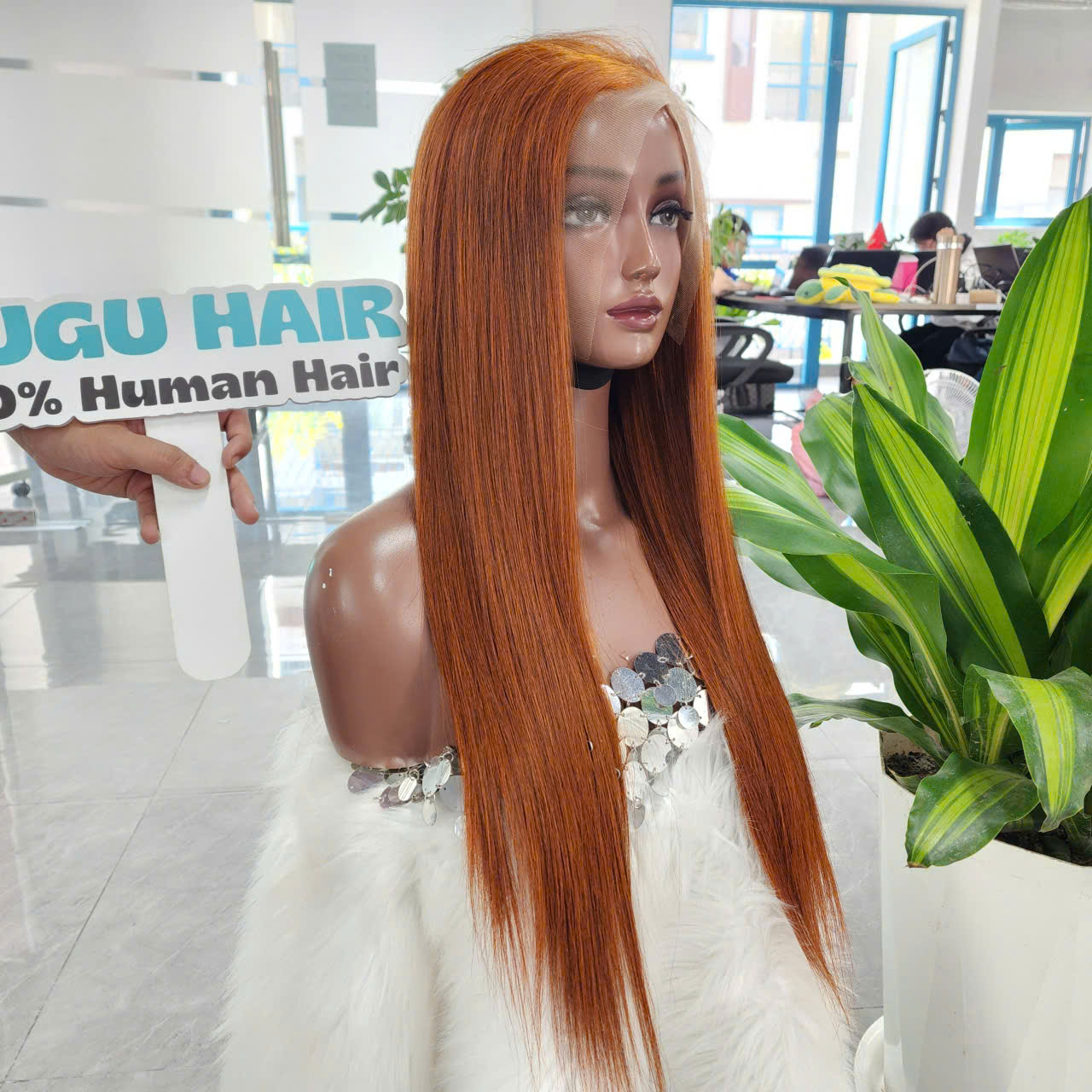 Vietnamese Human Hair Wig – Blonde Copper Color Lace Frontal – Custom Styles Available 8 raw vietnamese human hair wig