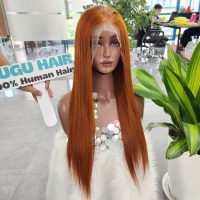 Vietnamese Human Hair Wig – Blonde Copper Color Lace Frontal – Custom Styles Available 3 raw vietnamese human hair wig