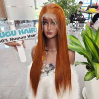 Vietnamese Human Hair Wig – Blonde Copper Color Lace Frontal – Custom Styles Available 2 raw vietnamese human hair wig