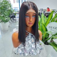 Glueness Bob Wigs 10 Inch Nartural Color Raw Vietnamese Human Hair
