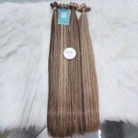 Tape - In Ash Brown Balayage Bone Straight Raw Vietnamese Hair Extension