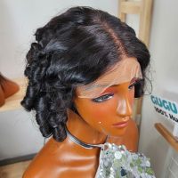 10 Inches Bouncy Curly Wig Natural Color Raw Vietnamese Hair