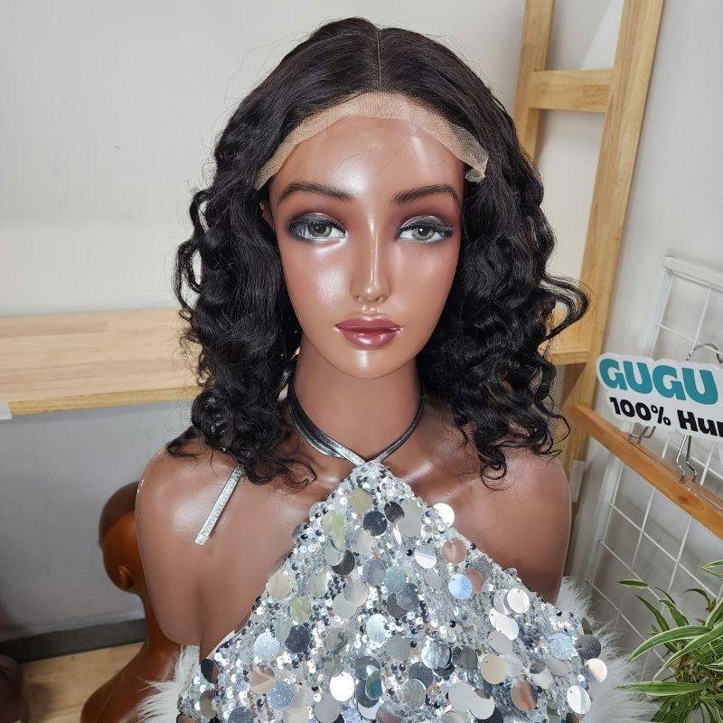 12 Inches Body Wave Wig Natural Color Raw Vietnamese Hair