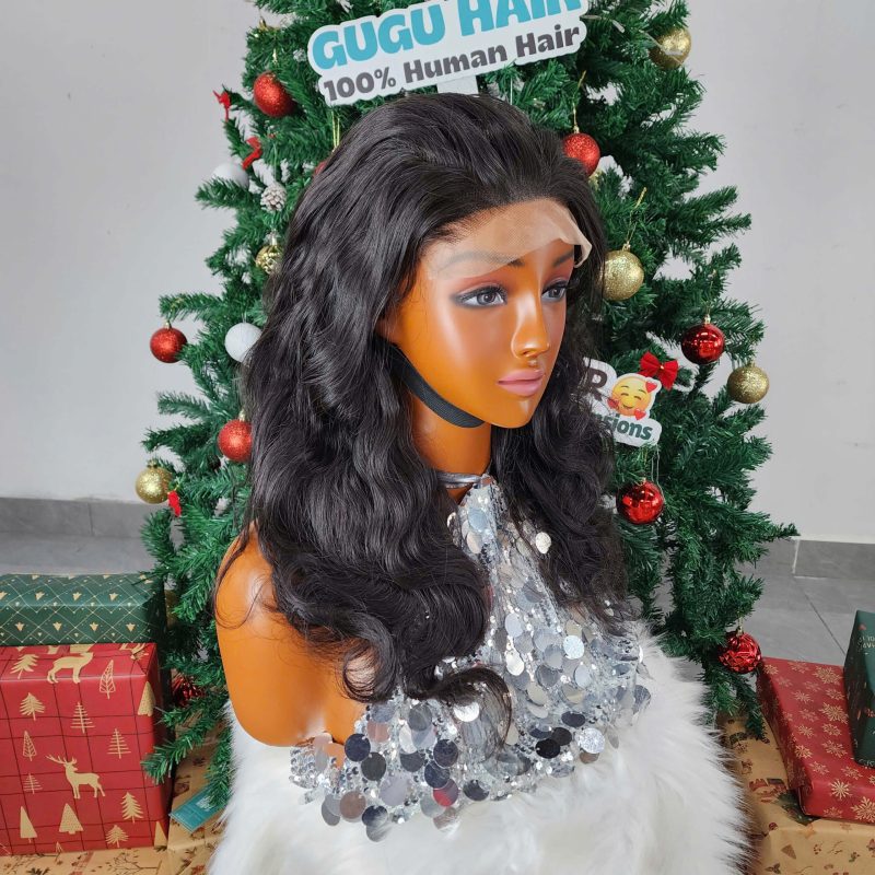 Premium 20 Inches Body Wave Wig Natural Color Raw Vietnamese Human Hair