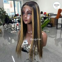22 Icnh Bone Straight Piano Color Human Hair Wig