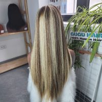 22 Inches Bone Straight Wig Piano Color Raw Vietnamese Hair 3 22 Inches Bone Straight Wig Piano Color Raw Vietnamese Hair