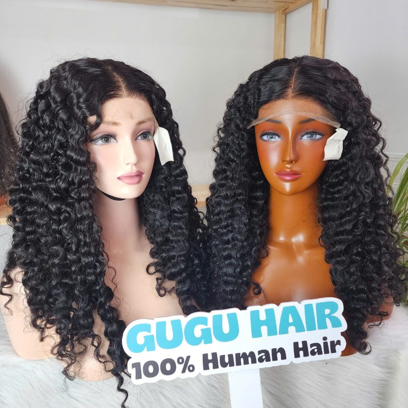 22 Inches Burmese Curly Wig Natural Color Vietnam Hair Vendor