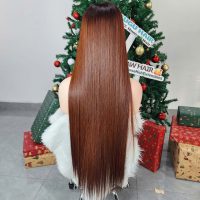 28 Inches Bone Straight WIg Brown Color Raw Vietnamese Hair