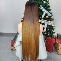 28 Inches Bone Straight Wig Ombre Color Raw Vietnamese Hair 3 28 Inches Bone Straight Wig Ombre Color Raw Vietnamese Hair