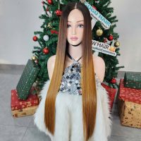 28 Inches Bone Straight Wig Ombre Color Raw Vietnamese Hair 2 28 Inches Bone Straight Wig Ombre Color Raw Vietnamese Hair