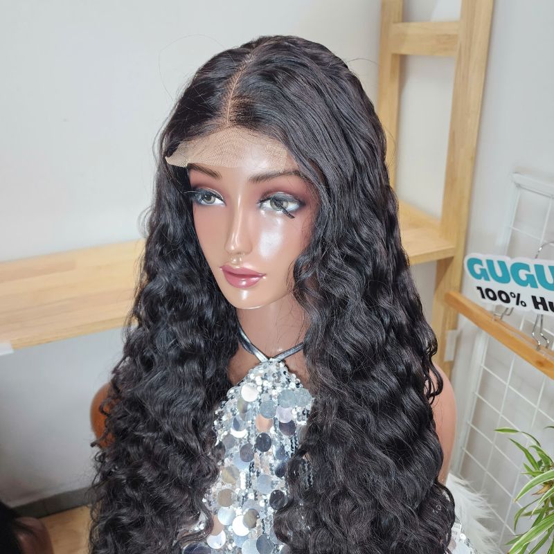 28 Inches Burmese Curly Wig Natural Color Raw Vietnamese Hair