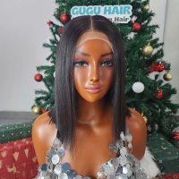 10 Inches Bone Straight Bob Wig Transparent Lace Raw Vietnamese Hair 2 Gluness 10 Inches Bone Straight Bob Wig HD Lace Raw Vietnamese Hair