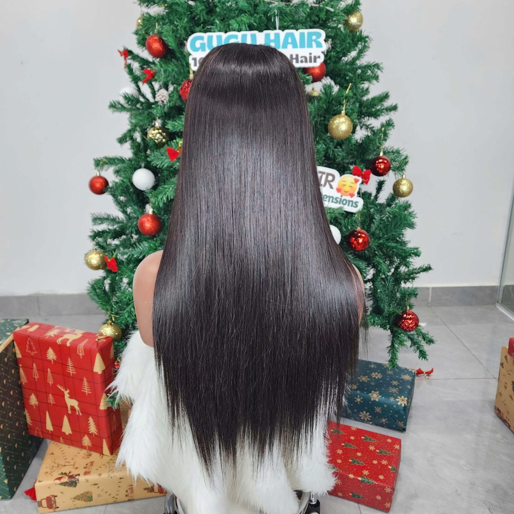 Premium 24 Inches Bone Straight Wig Natural Color Raw Vietnamese Hair