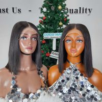 Glueness 4x4 Closure 10 Inches Bob Wigs Natural Color Raw Vietnamese Hair 7 Glueness 4x4 Closure Bob Wigs Natural Color Raw Vietnamese Hair