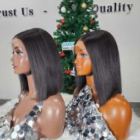 Glueness 4x4 Closure 10 Inches Bob Wigs Natural Color Raw Vietnamese Hair 6 Glueness 4x4 Closure Bob Wigs Natural Color Raw Vietnamese Hair