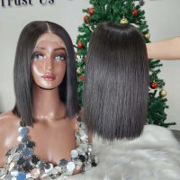 Glueness 4x4 Closure 10 Inches Bob Wigs Natural Color Raw Vietnamese Hair 3 Glueness 4x4 Closure Bob Wigs Natural Color Raw Vietnamese Hair