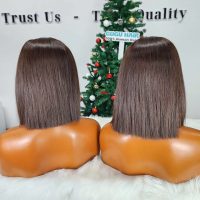 Glueless Bob Wig 10 Inch Brown – HD 4x4 Lace, Authentic Raw Vietnamese Hair 5 Brown Glueless Human Hair Bob Wig 10" – 4x4 HD Lace, High-Quality Raw Vietnamese Hair (Hanoi)