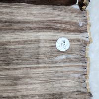 Long Tape in Real Hair Extensions Chest Brown