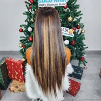 180% Density 5x5 Lace Closure 24 Inches Bone Straight Piano Color Raw Vietnamese Hair Wigs 5 180% Density 5x5 Lace Closure Bone Straight Piano Color Raw Vietnamese Human Hair Wigs