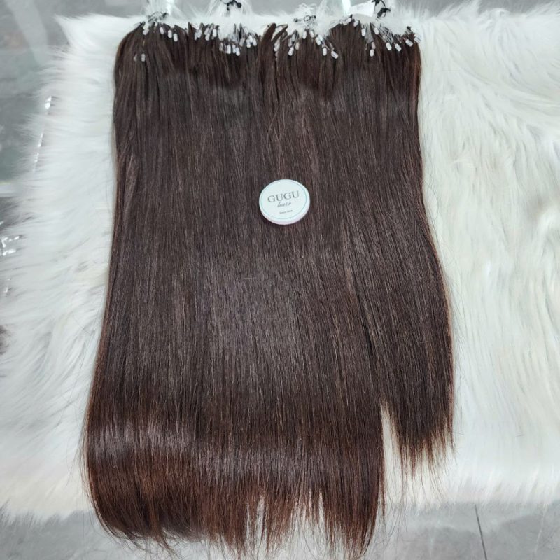 Premium H6 Feather Weft Hair Brown Color Raw Vietnamese Hair