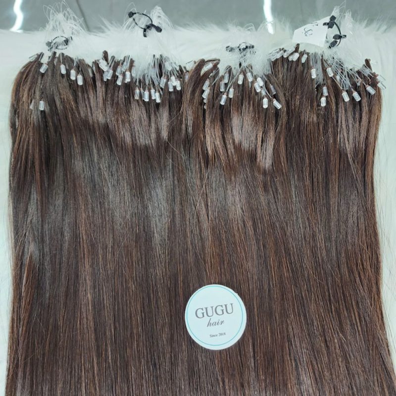 Premium H6 Feather Weft Hair Brown Color Raw Vietnamese Hair