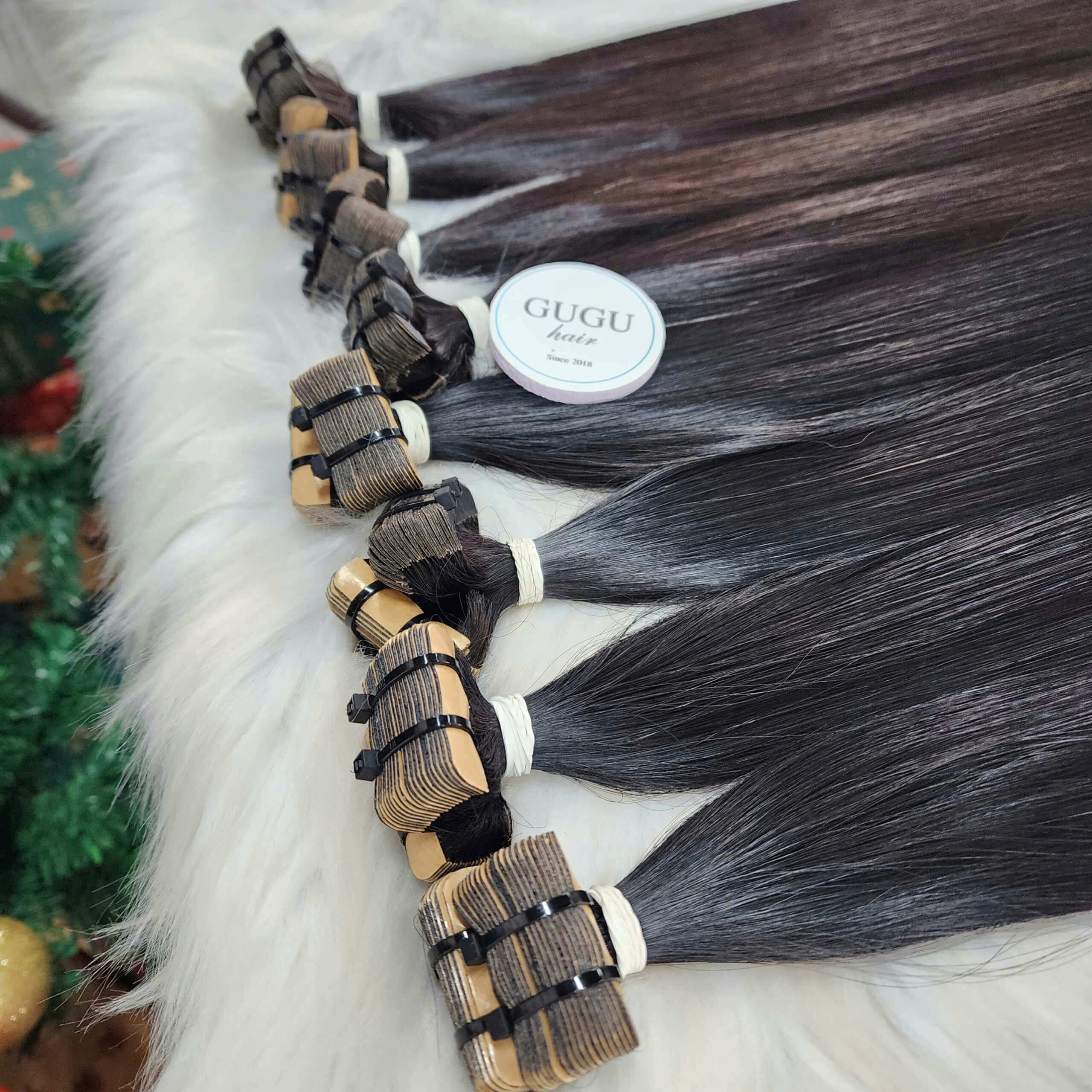 Vietnamese Natural Straight Tape In Hair Extensions
