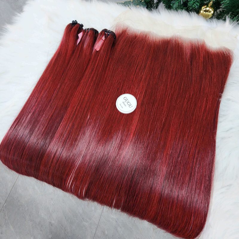 Wine Red Straight Bundles – Raw Vietnamese Hair!