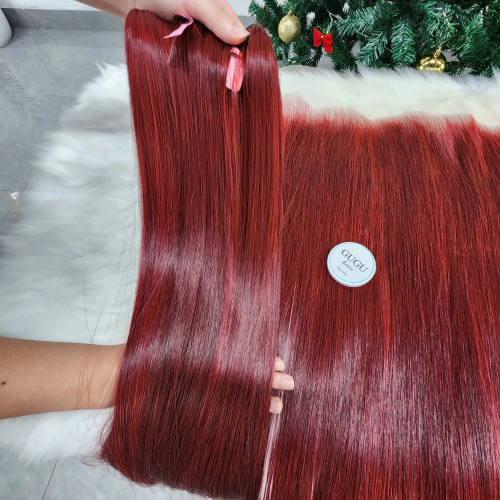 Wine Red Straight Bundles – Raw Vietnamese Hair!