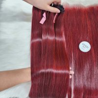 Wine Red Straight Bundles – Raw Vietnamese Hair!