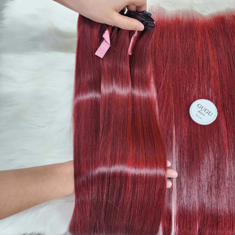 Wine Red Straight Bundles – Raw Vietnamese Hair!