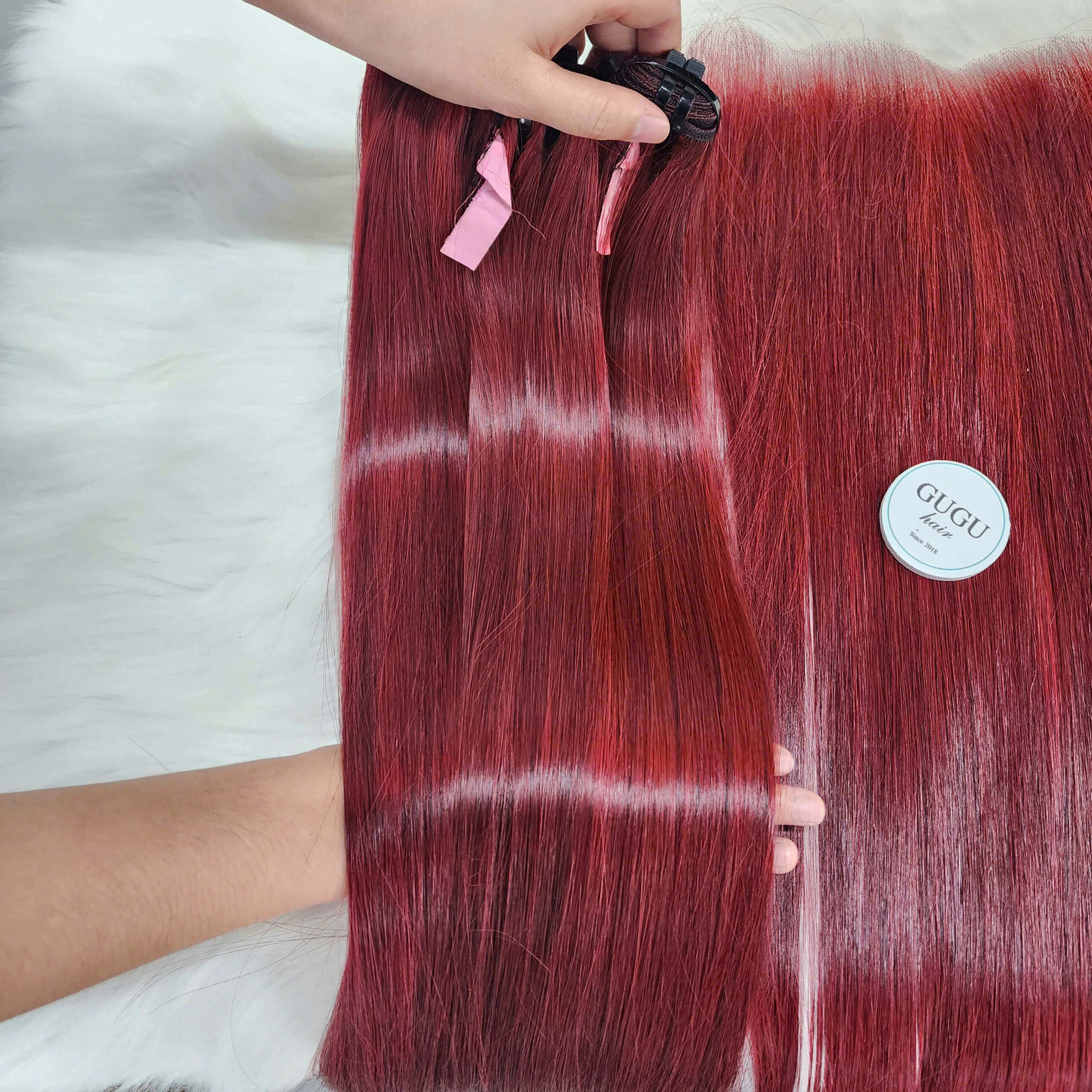 Wine Red Straight Bundles – Raw Vietnamese Hair!