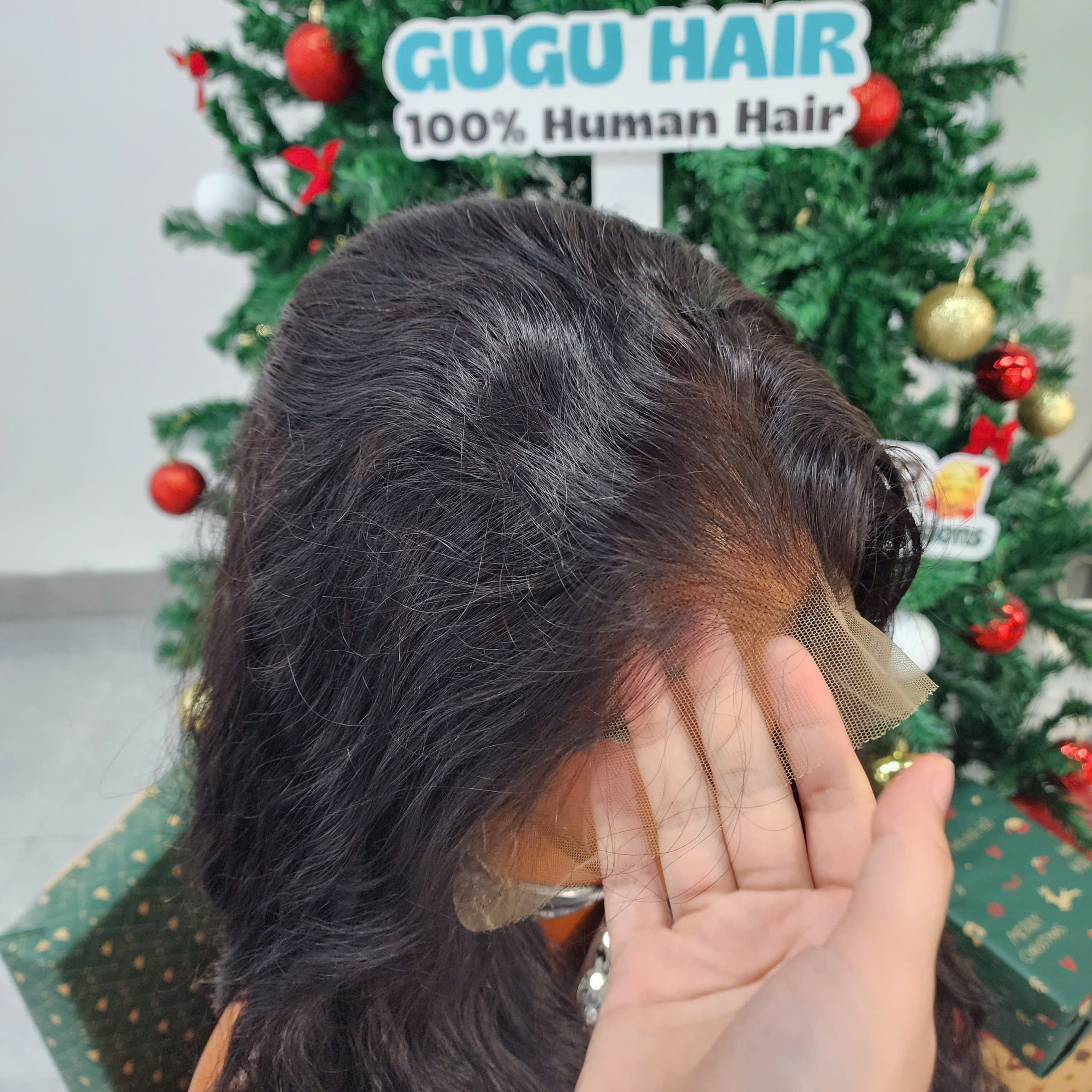 Human Hair 13x4 Lace Front Wig Vietnamese Hair Body Wave Black Wig