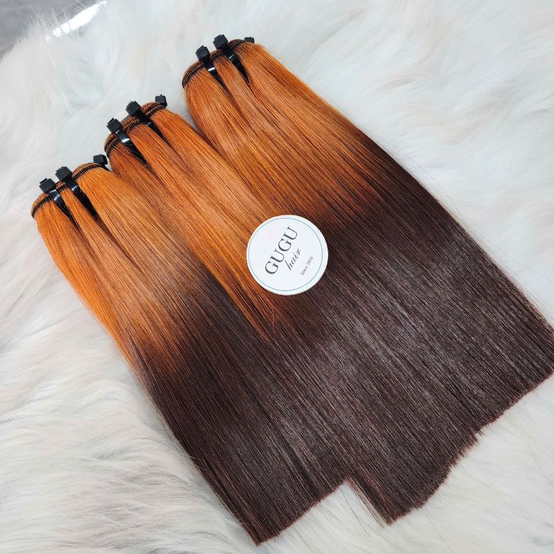 Ombre Super Double Drawn Brown SDD Human Hair Extensions