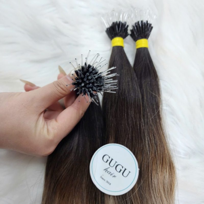 Our Collection 181 Premium Elastic Nano Tip Hair Extension Ombre Color Raw Vietnamese Hair