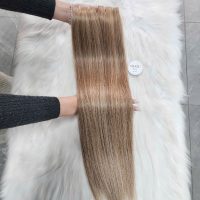 Invisible Tape In Hair Extensions with HightLight Color Straight Hair 4 Invisible Tape In Hair Extensions with HightLight Color Straight Hair
