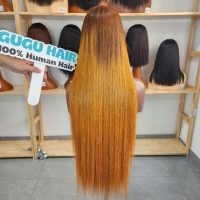 Ombre Honey Brown Lace Front Wig 100% Human Hair Straight