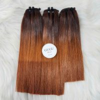 Super Double Drawn Hair Top Quality Bone Straight Hair Ombre Orange 3 Super Double Drawn Hair Top Quality Bone Straight Hair Ombre Orange