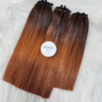 Super Double Drawn Hair Top Quality Bone Straight Hair Ombre Orange 4 Super Double Drawn Hair Top Quality Bone Straight Hair Ombre Orange