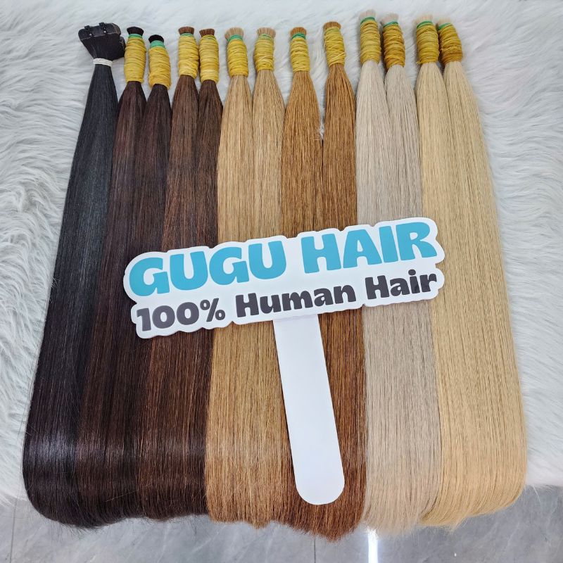 Collection Bone Straight Bulk Human Hair Extension for Braiding